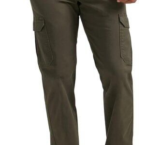 Stylish Men's Big & Tall Cargo Pants - Extreme Motion, Olive Green, 46W x 29L
